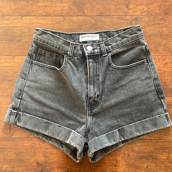 American Apparel High Waist Denim Jean Shorts (Size 27 waist) - Picture 1 of 2